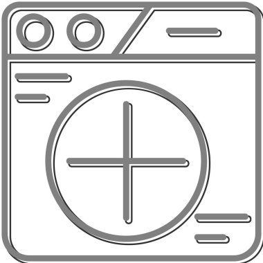 Sekme web simgesi vektör illüstrasyonu