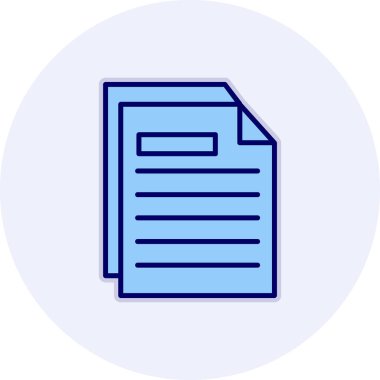 belge web simgesi basit resimleme 