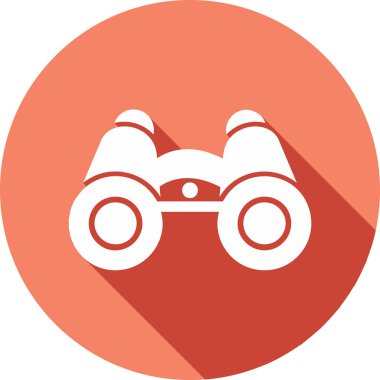 dürbün web simgesi, vektör çizim 