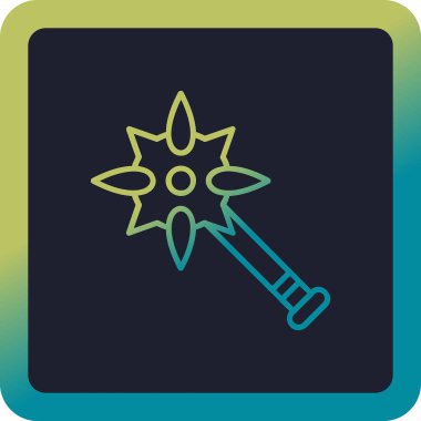 Topuz. Web simgesi basit illüstrasyon              