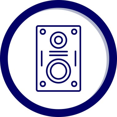 hoparlör basit vektör illüstrasyonu