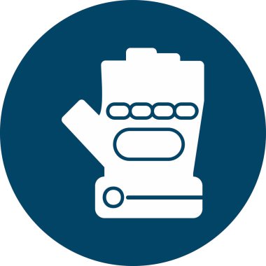 Eldiven simgesi, vektör illüstrasyonu basit tasarım