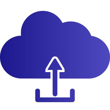 Bulut simge vektör çizim upload          