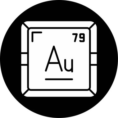 Aurum veya Altın, periyodik tablo simgesinin kimyasal elementi