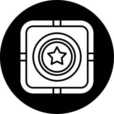 yıldız web simgesi basit illüstrasyon 