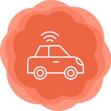 araba web simgesi basit illüstrasyon 