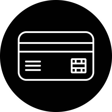 Kredi Kartı. Web simgesi basit illüstrasyon 