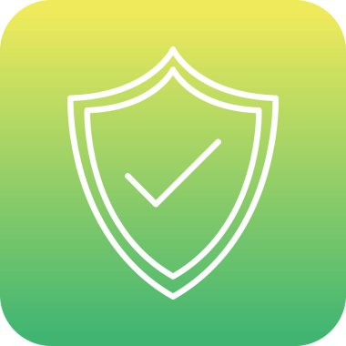 kalkan simgesi web basit illüstrasyon