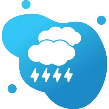 Storm Web simgesi, vektör illüstrasyonu 