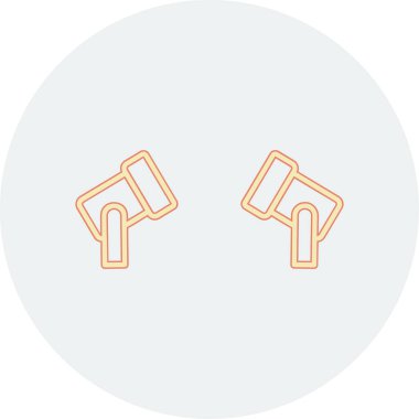 Spotlights modern simgesinin vektör illüstrasyonu                   