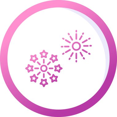 Vektör illüstrasyonu, simge Havai fişek ögesi 