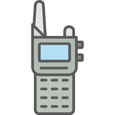 Walkie talkie simgesinin vektör çizimi
