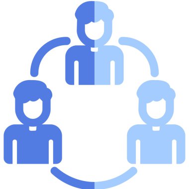 takım çalışması ikon vektör illüstrasyonu 