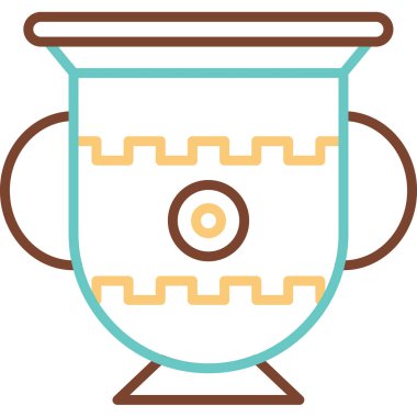 Amforo web simgesinin vektör illüstrasyonu             