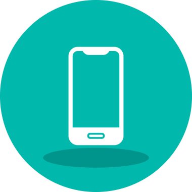 Akıllı telefon. Web simgesi basit illüstrasyon 