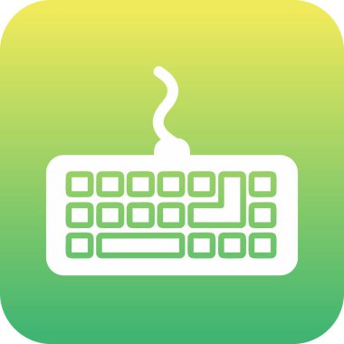 Klavye web simgesinin vektör illüstrasyonu