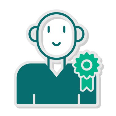 Büyükelçi simgesinin vektör illüstrasyonu 