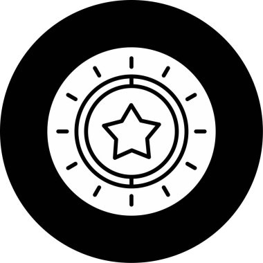 yıldız web simgesi basit illüstrasyon 