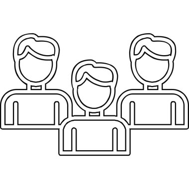 vector illustration of Group people icon 