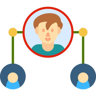 iş adamı simgesi vektör illüstrasyonu 