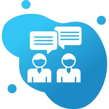 converstation simgesi, vektör illüstrasyonu basit tasarım