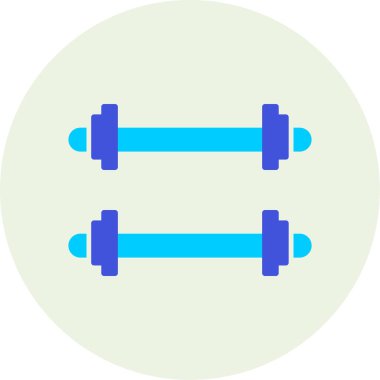 Ağırlıklandırılmış çubuk simgesi web basit illüstrasyon