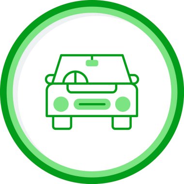 araba web simgesi basit illüstrasyon 