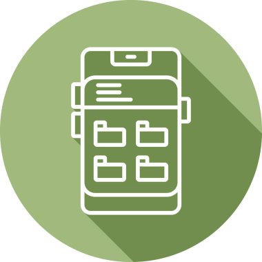 Dizin Yönetimi. Web simgesi basit illüstrasyon              