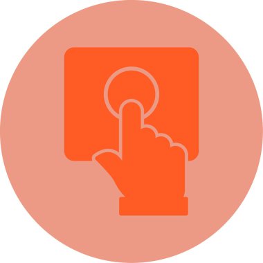 Simgeye bas. düz tasarım biçimi  