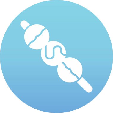 Dango web simgesi. Japon dango tatlıları vektör illüstrasyonu