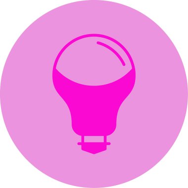 ampul simgesi, vektör illüstrasyonu 