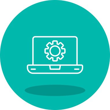 Yazılım web simgesi vektör illüstrasyonu