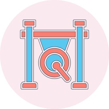 gong simgesi web basit illüstrasyon