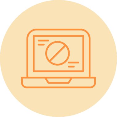 dizüstü bilgisayar simgesi, vektör illüstrasyonu