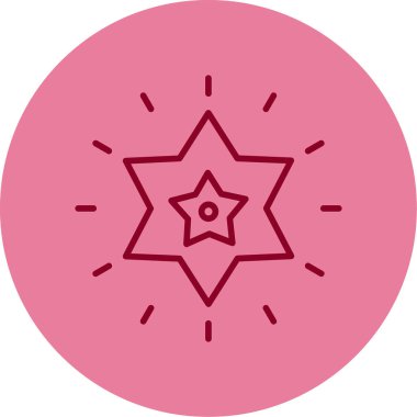 yıldız web simgesi basit illüstrasyon 