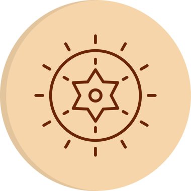 yıldız web simgesi basit illüstrasyon 