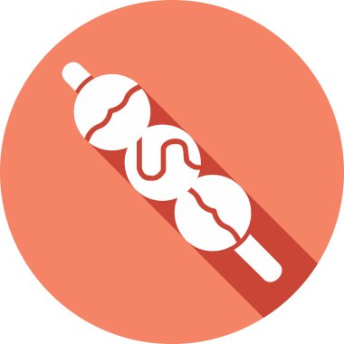 Dango web simgesi. Japon dango tatlıları vektör illüstrasyonu