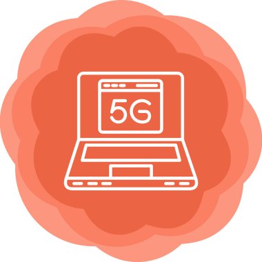 5g araştırma web simgesi, vektör illüstrasyonu 