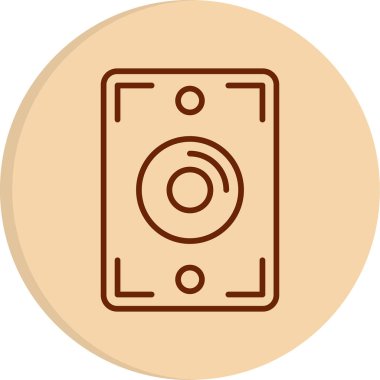 hoparlör basit vektör illüstrasyonu