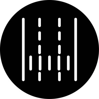 Lane web simgesi vektör illüstrasyonu