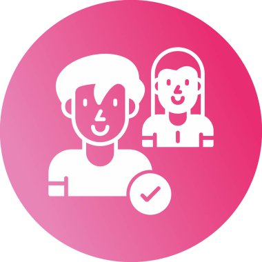 İş Arkadaşları simgesinin vektör illüstrasyonu