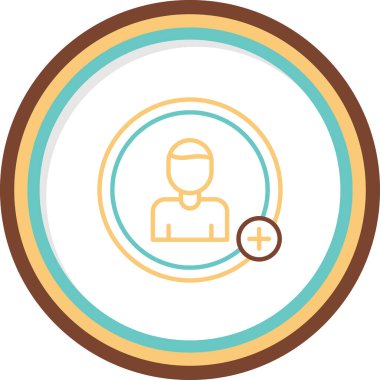 kullanıcı simgesi, vektör illüstrasyonu ekle 