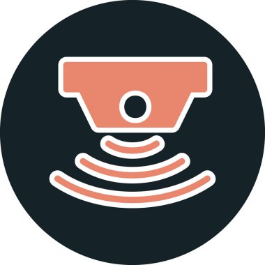 sensör simgesi, vektör illüstrasyonu basit tasarım