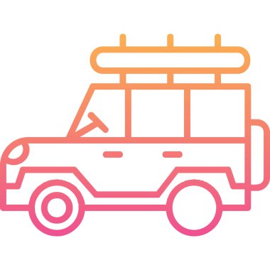 Safari cipi. Web simgesi basit illüstrasyon 