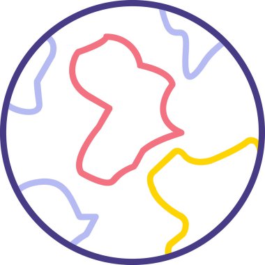 Toprak. Web simgesi vektör illüstrasyonu 