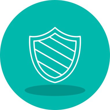 kalkan simgesi web basit illüstrasyon