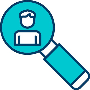 Asker Adayı Web simgesi vektör illüstrasyonu