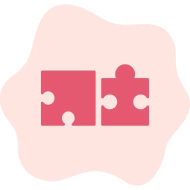 vektör illüstrasyonu, bulmaca ögesi simgesi 