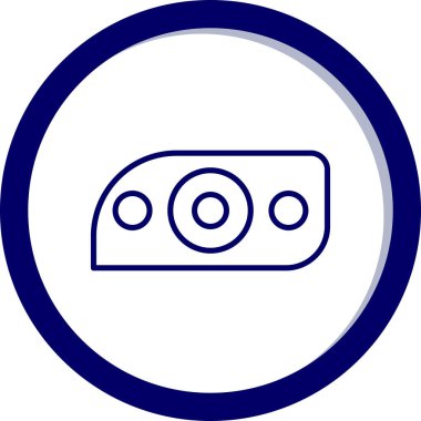 Modern araba aydınlatma simgesinin vektör illüstrasyonu                  