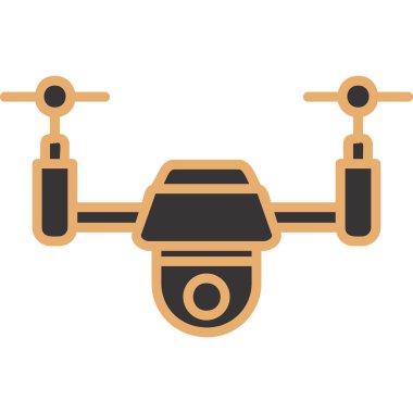 Drone simgesi vektör illüstrasyon tasarımı